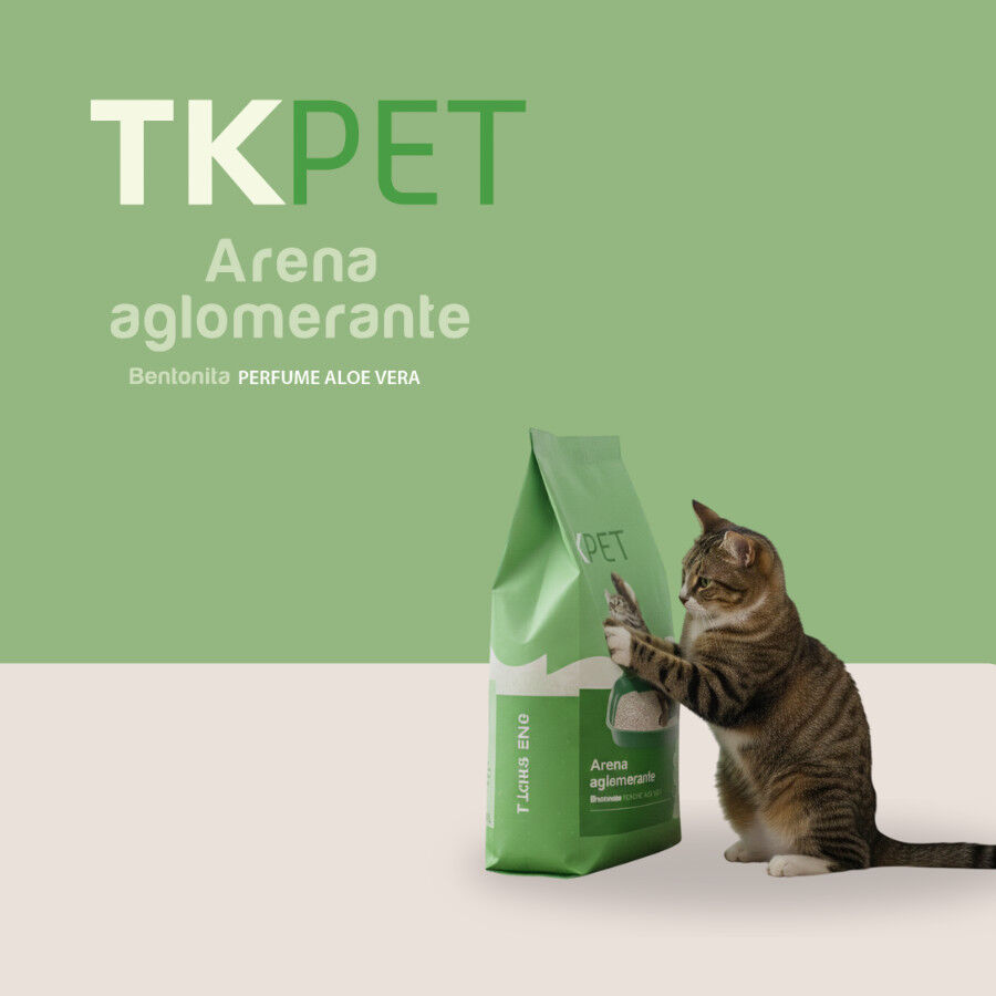 10 L TK-Pet Arena Aglomerante Bentonita y Aloe Vera para gatos, , large indicador imagen numero 6